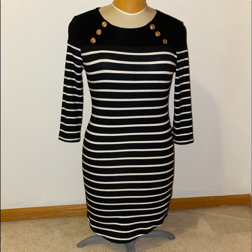 Jersey striped dress - Medium